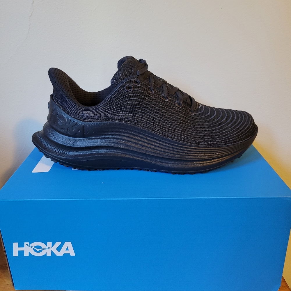 Hoka Thoughtful Creation black sneakers
